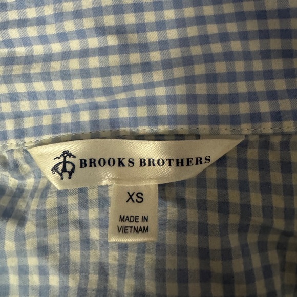 Brooks Brothers Gingham Cotton Pajama Set | Blue Check | XS - Picture 3 of 10
